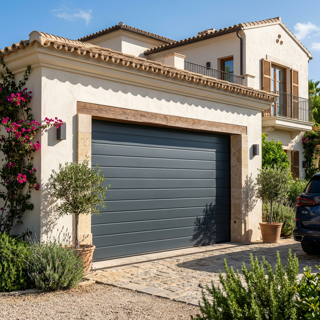 Instalación de puerta de garaje seccional automática en Sevilla